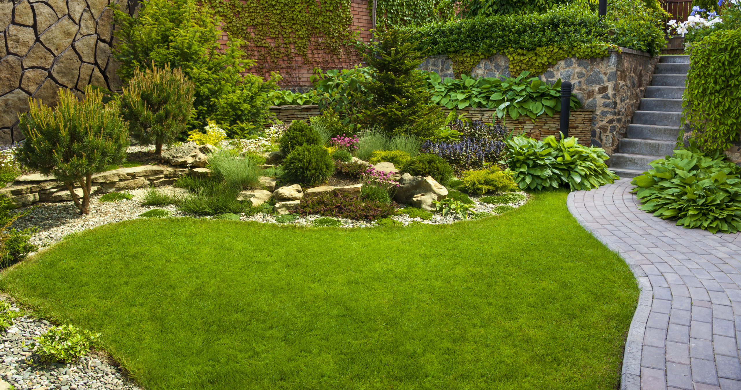 Detail of a botanical garden.